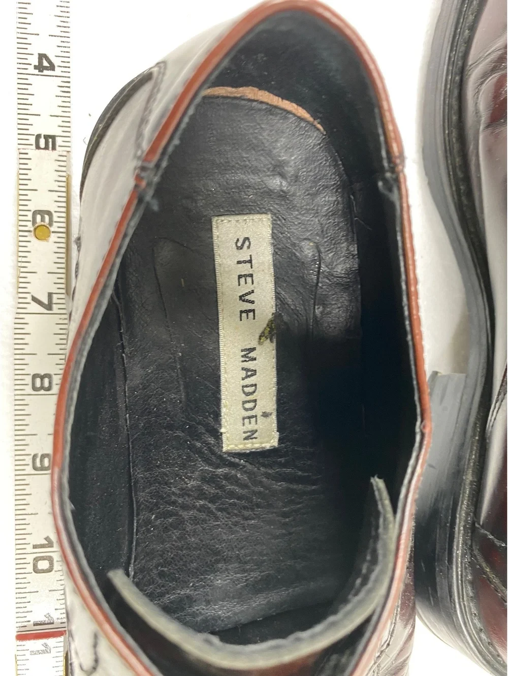 Steve Madden burgundy square toe dress shoes